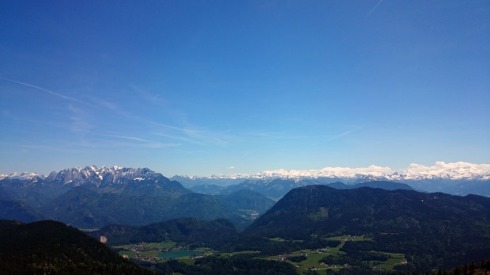 Blick auf das Kaisergebirge beim Aufstieg auf das Trainsjoch | raupenblau